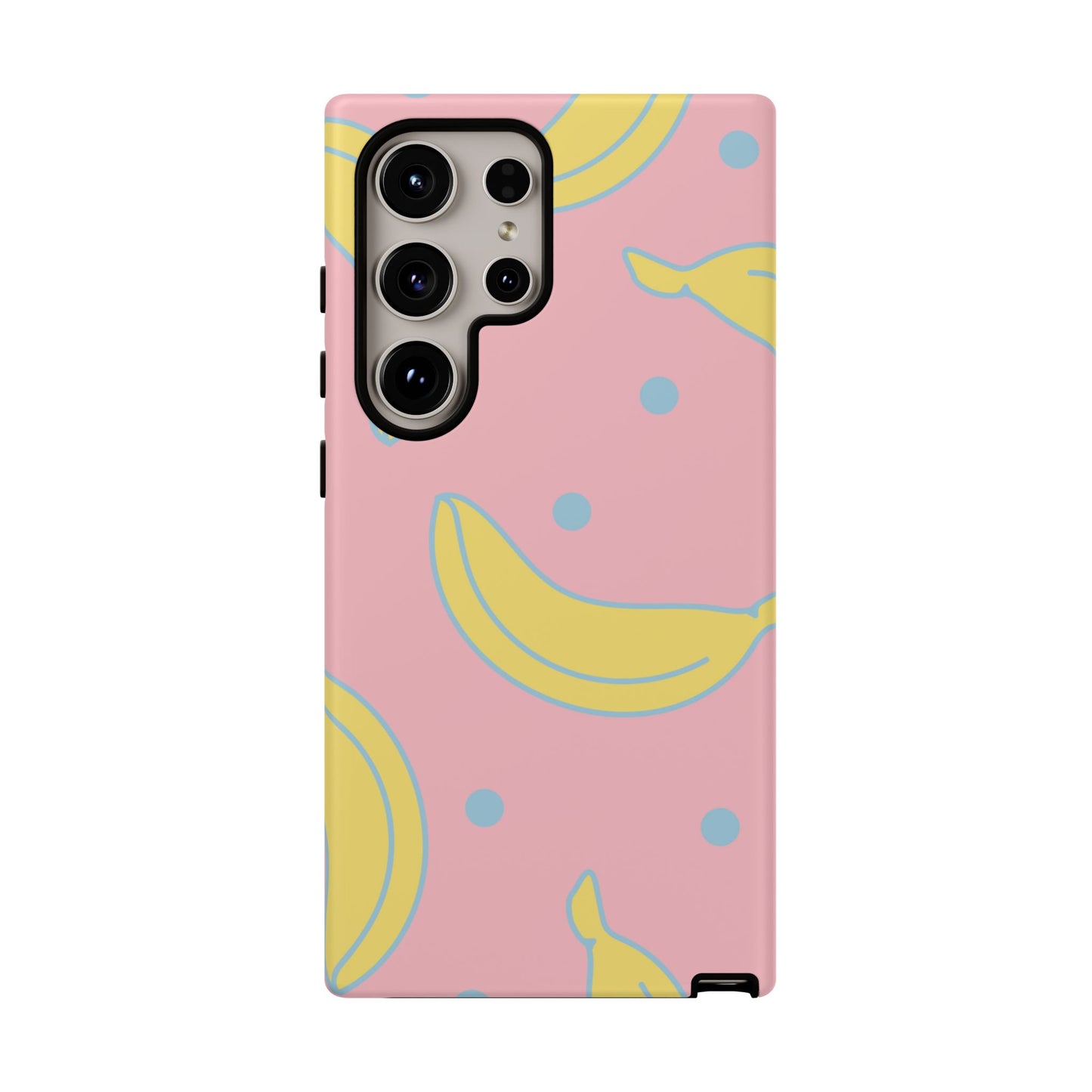 Pink Banana Pop Samsung Galaxy Case – Cute Pastel Design with Fun Retro Vibe