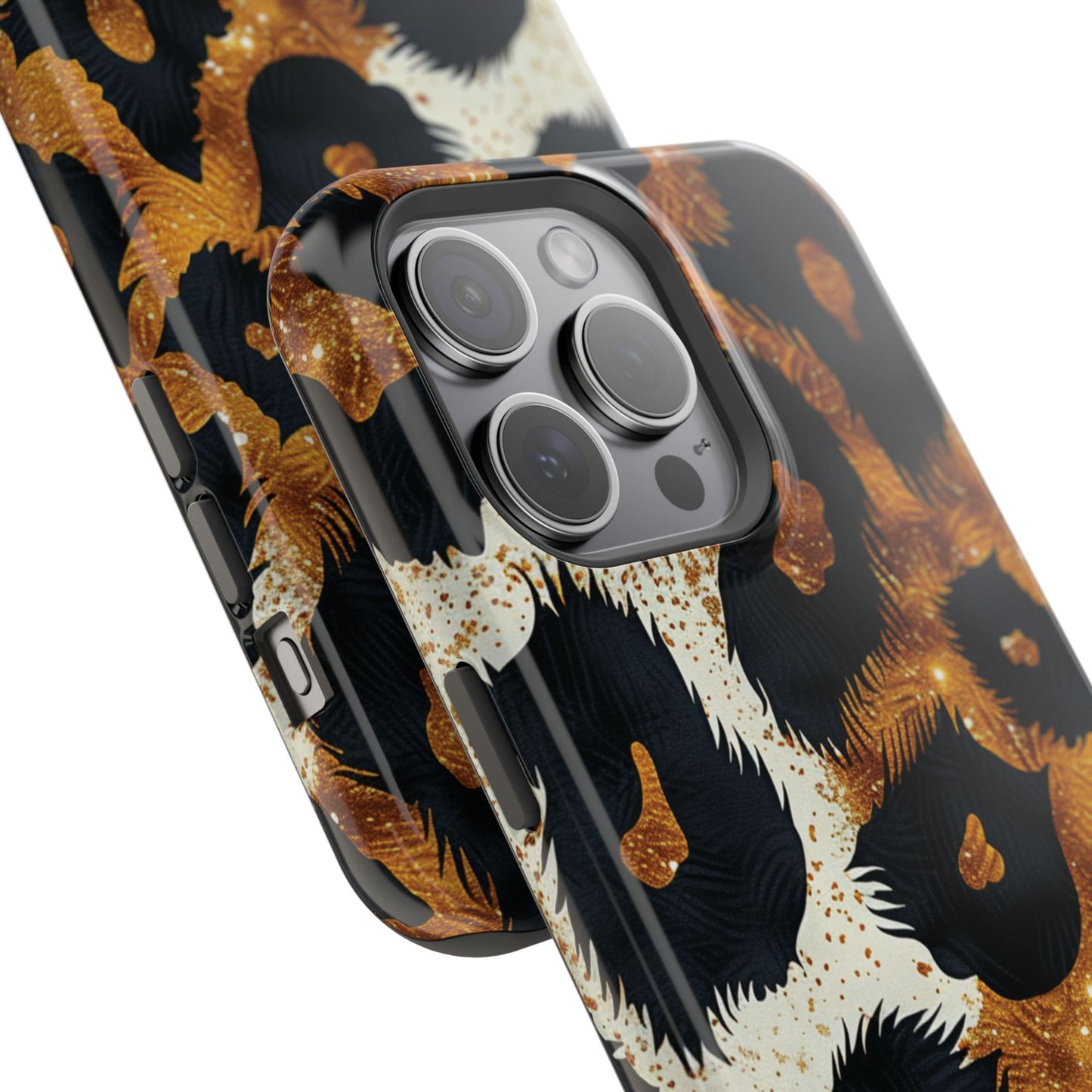 Safari Noir Gold Leopard iPhone Case