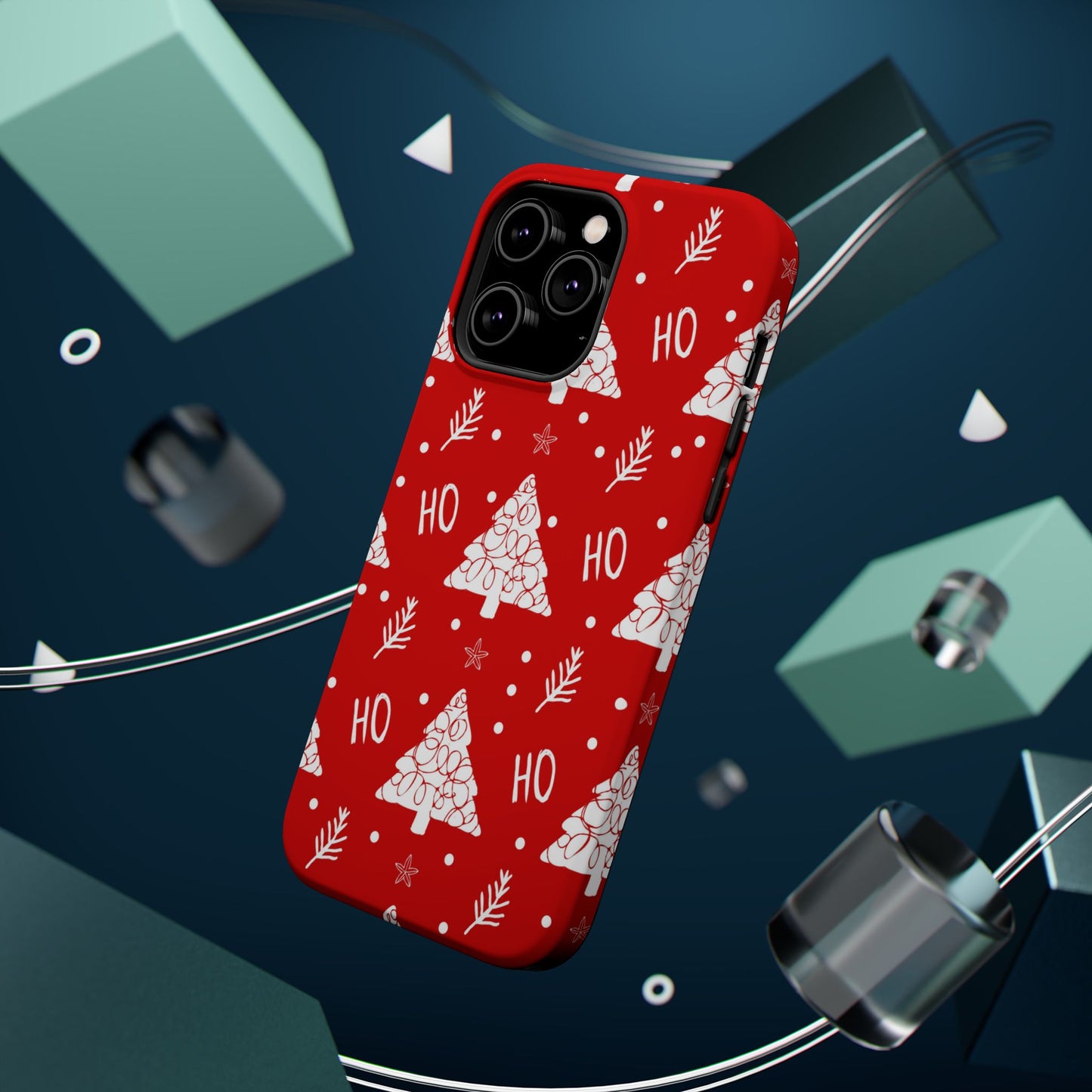 MagSafe iPhone Case: Ho Ho Ho – Christmas Tree Wonderland