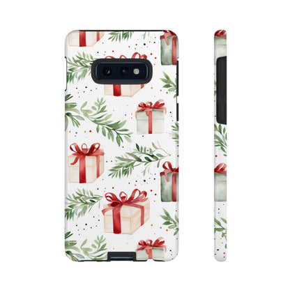 Watercolor Holiday Gifts & Greenery - Samsung Galaxy Series Case