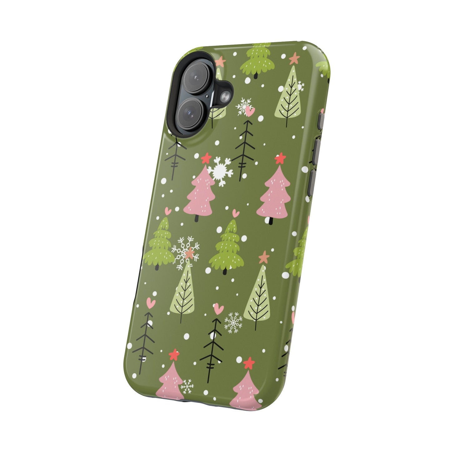 Whimsical Christmas Tree Pattern – MagSafe Phone Series Case