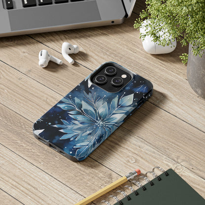 Winter’s Embrace – Blue Snowflake Samsung Galaxy Case