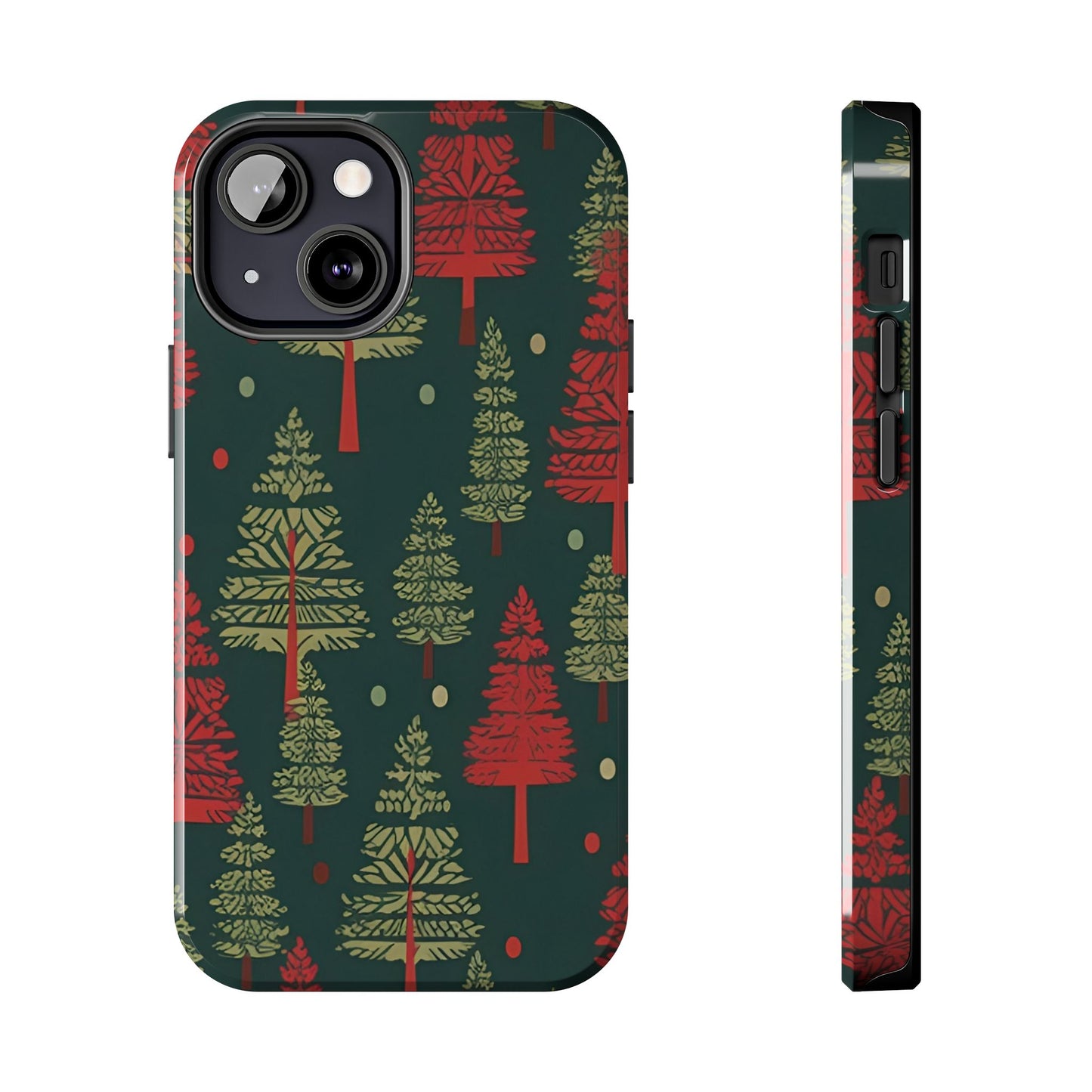 Retro Christmas Trees Pattern - iPhone Series Case