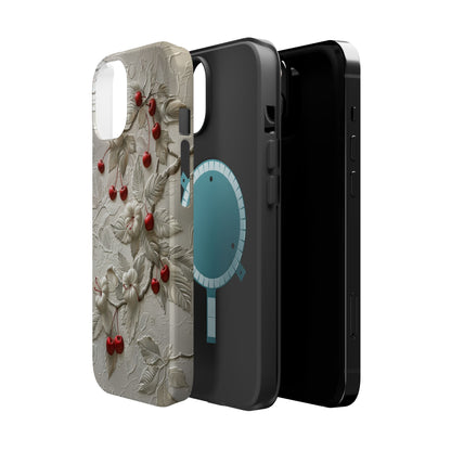 Unleash Your Inner Goddess With Our Athenian Elegance Cherry Marble Phone Case | A Blend of Classic Art and Modern Tech | Cute Cherries | Stone