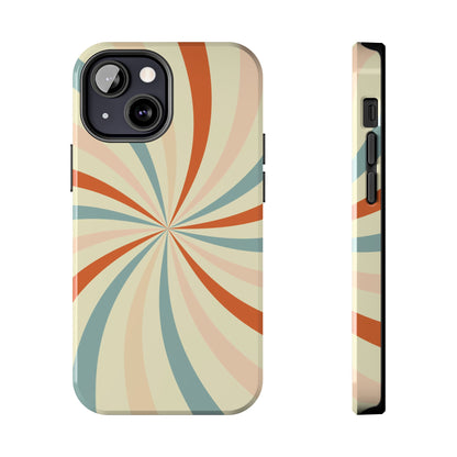 Retro Swirl iPhone Case – Durable, Vintage-Inspired Design with Dual-Layer Protection