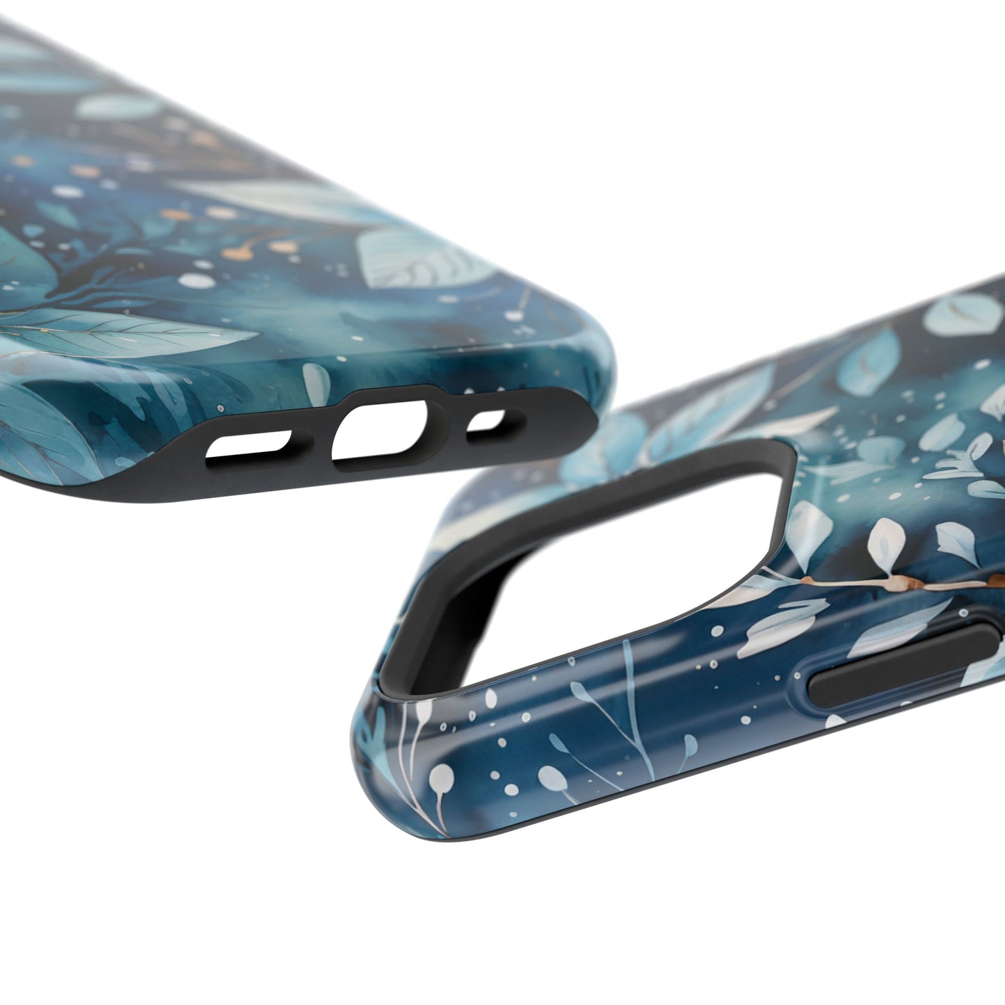 Midnight Frost Botanical – MagSafe iPhone Case