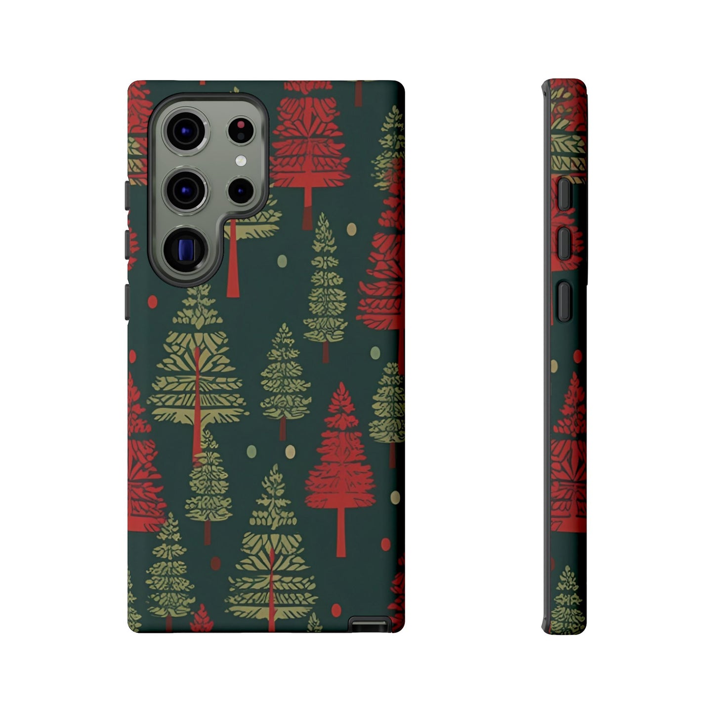 Retro Christmas Trees Pattern - Samsung Galaxy Series Case