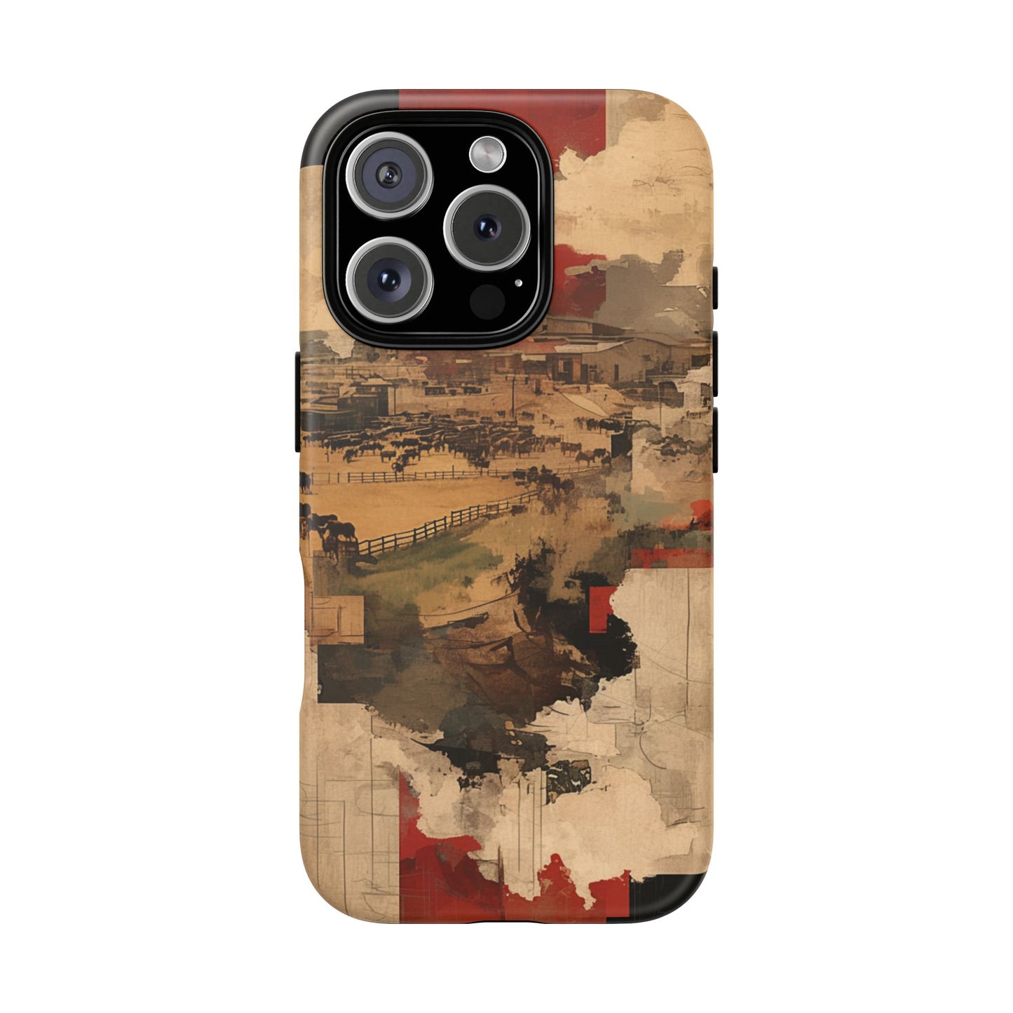 Vintage Abstract iPhone Case - Rustic Art Protective Cover