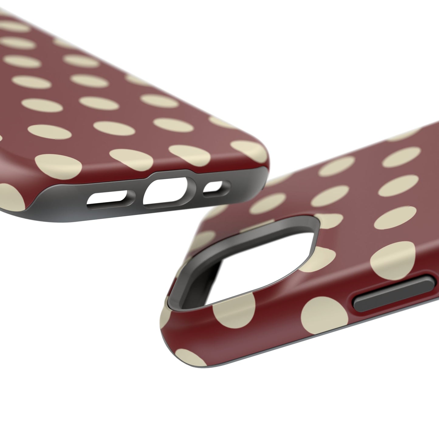 Classic Red & Cream Polka Dots - MagSafe iPhone Case