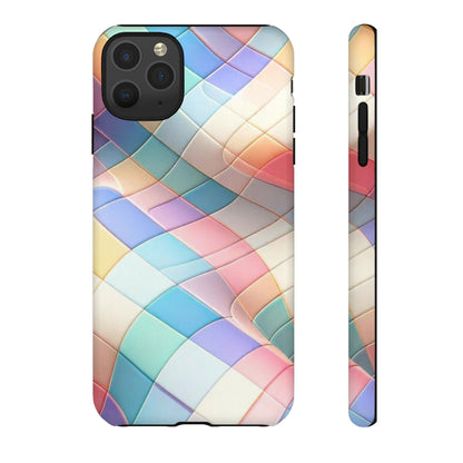 Pastel Prism Plaid iPhone Case