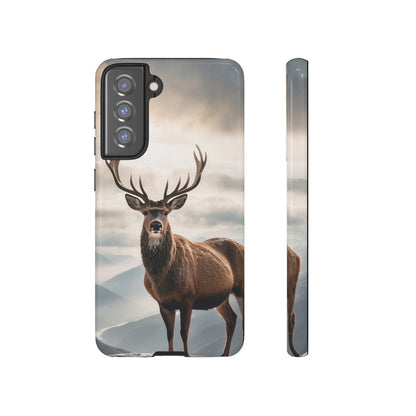 Alpine Majesty: Stag in Snow – Samsung Galaxy Case