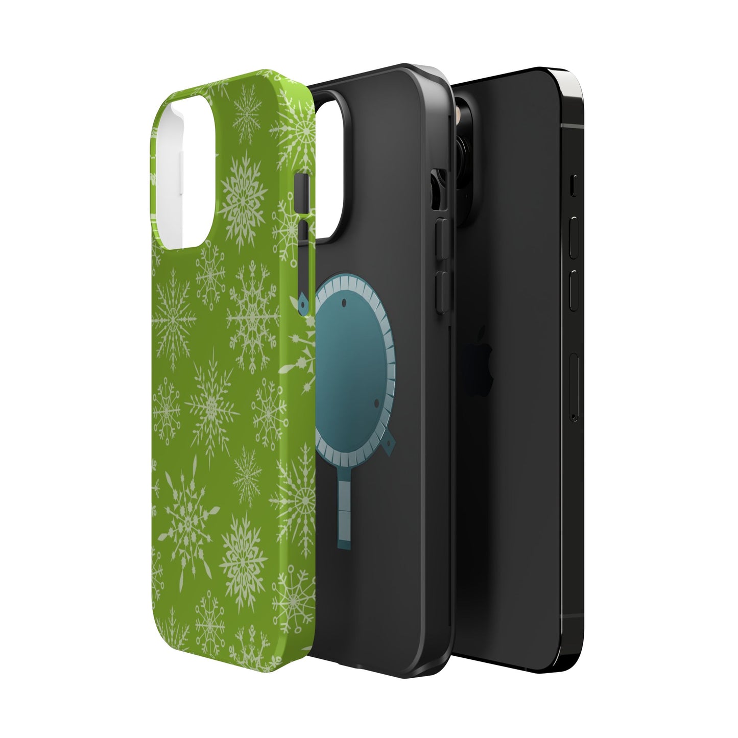 Green Snowflake Pattern – MagSafe iPhone Series Case