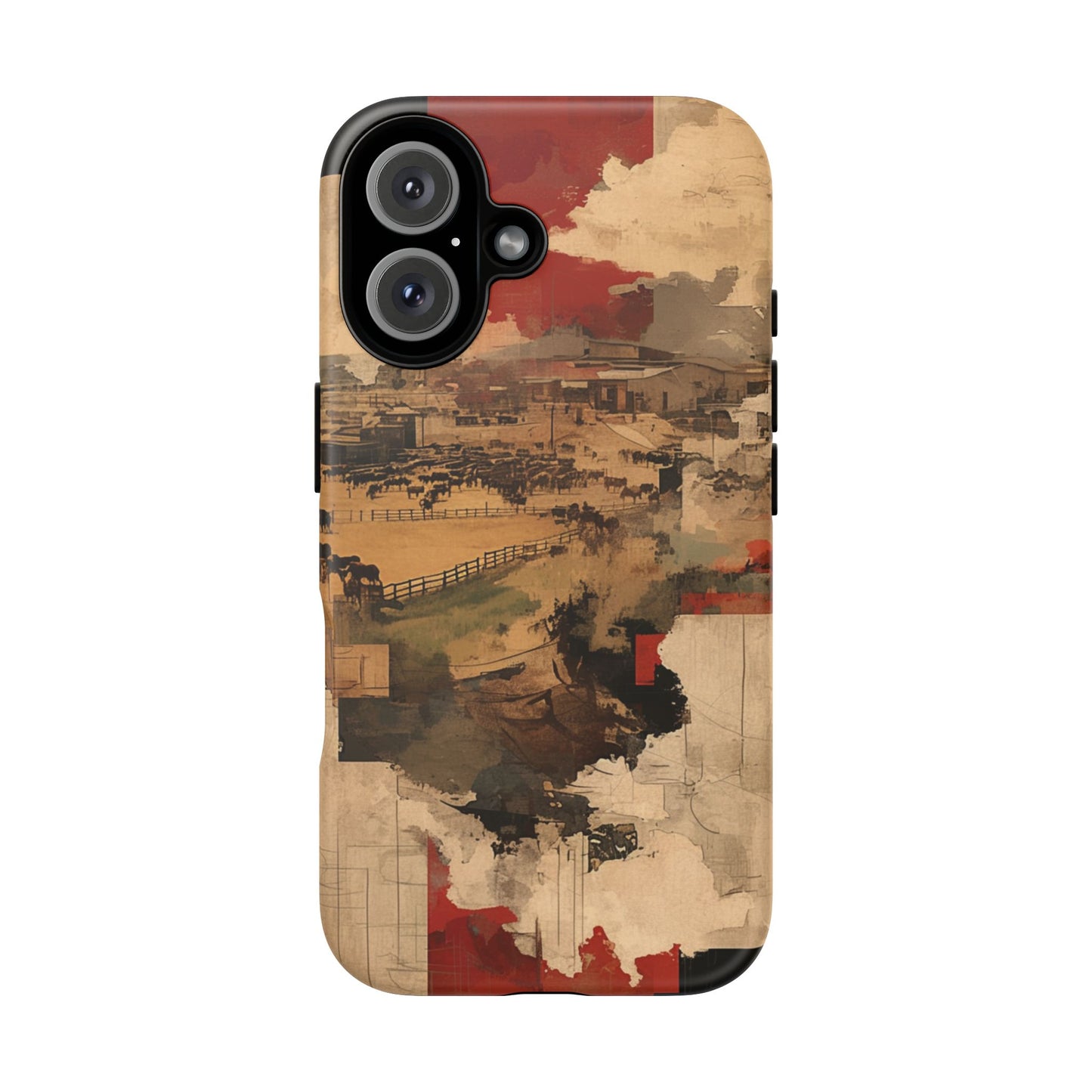 Vintage Abstract iPhone Case - Rustic Art Protective Cover