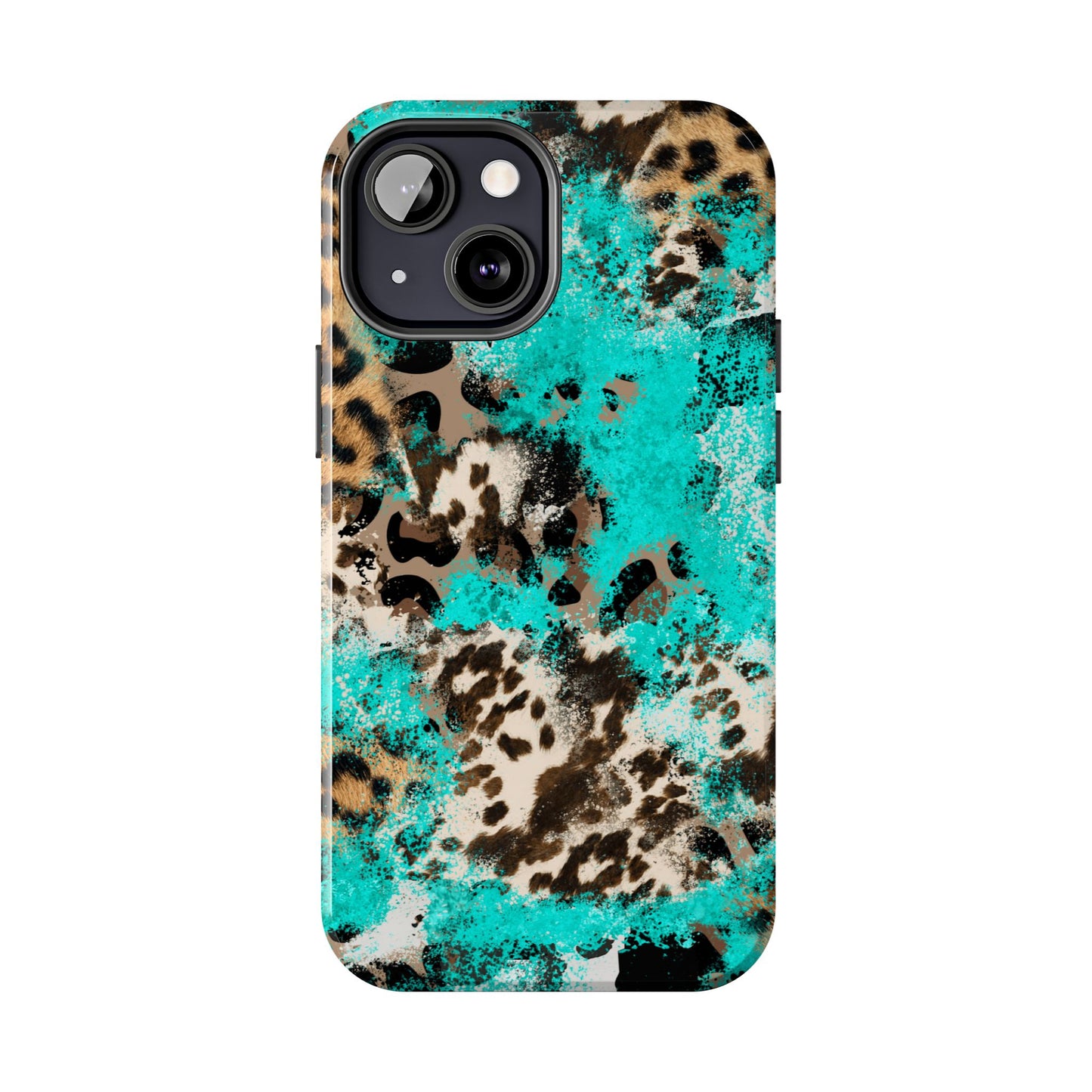 Aqua Splash Leopard - iPhone Series Case