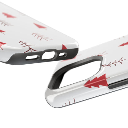 Scandi Red Pine Trees - MagSafe iPhone Series Case