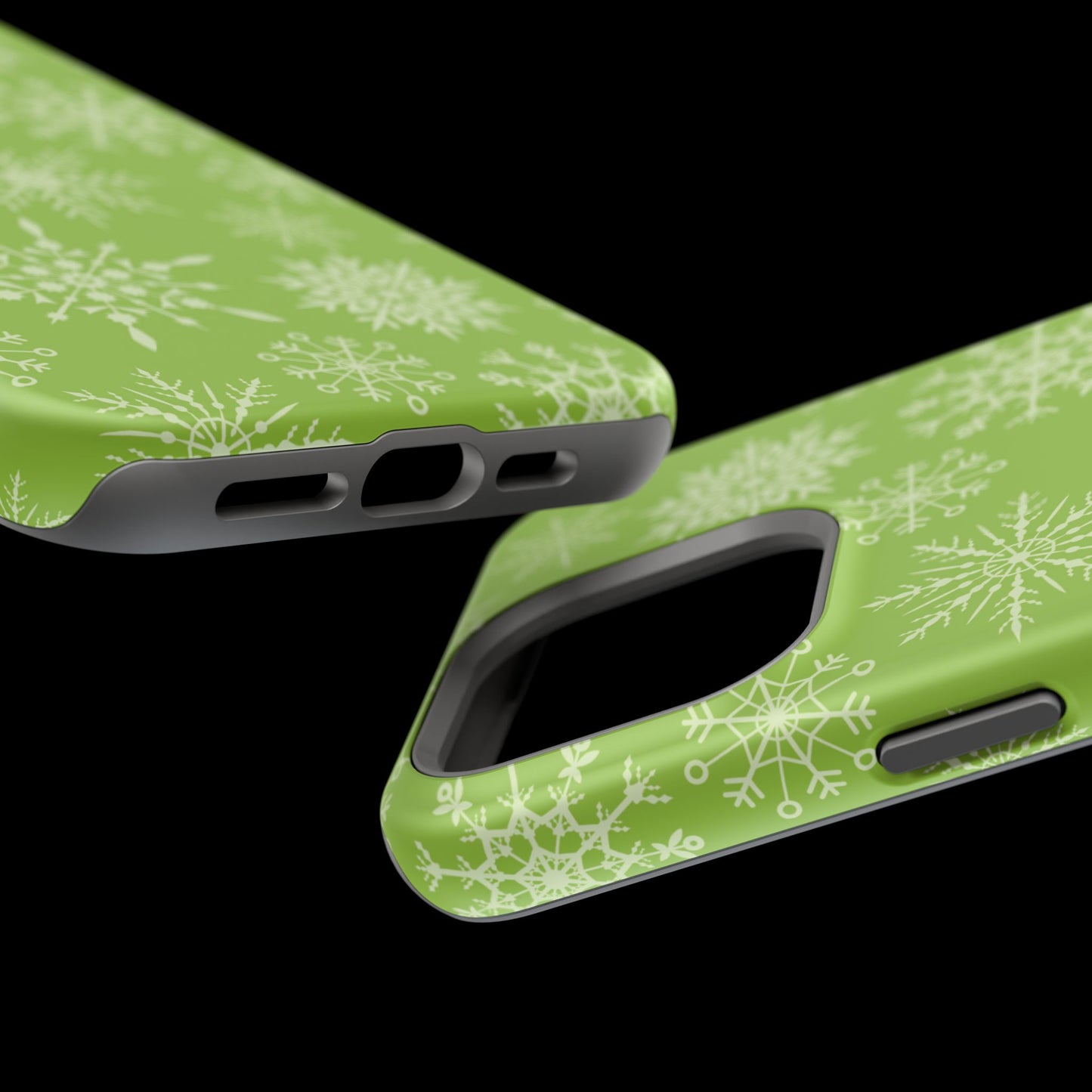 Green Snowflake Pattern – MagSafe iPhone Series Case