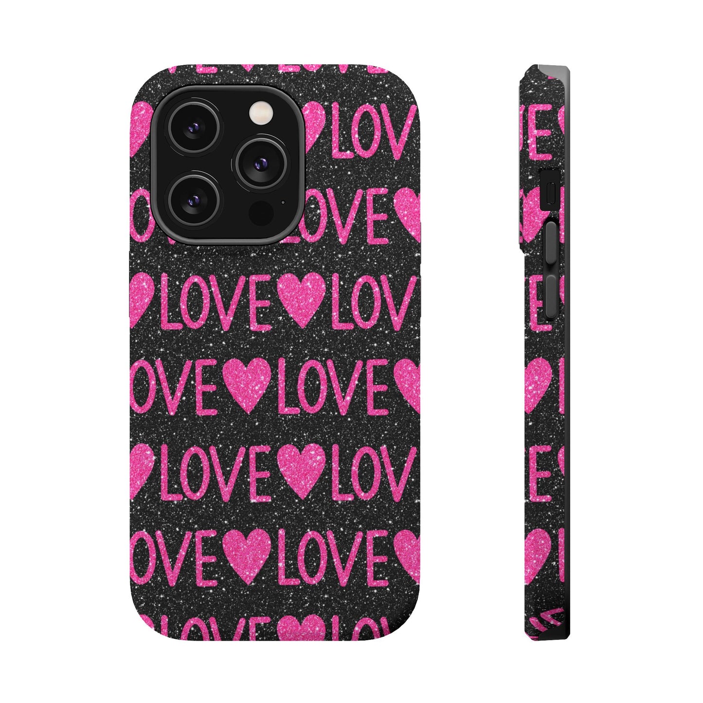 Pink Glitter Love MagSafe Case