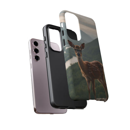 Majestic Fawn Overlooking Mountain Vista Samsung Galaxy Case