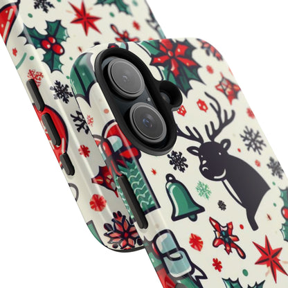 Cartoon Christmas Cheer – iPhone Case