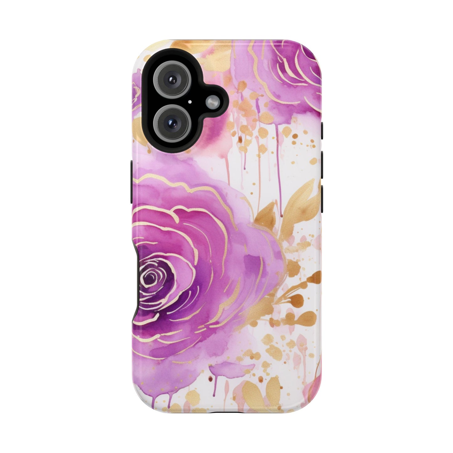 Radiant Purple & Gold Floral - MagSafe iPhone Series Case