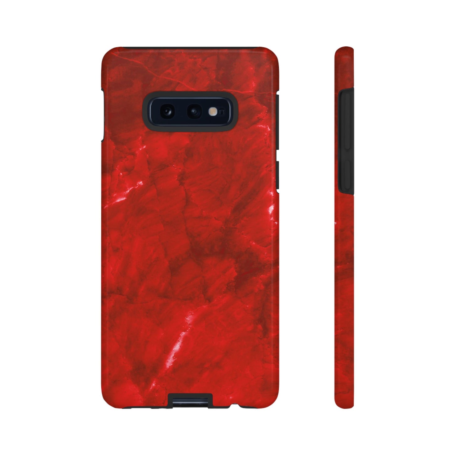 Bold Red Marble Samsung Galaxy Case – Luxe Modern Design with Vibrant Finish