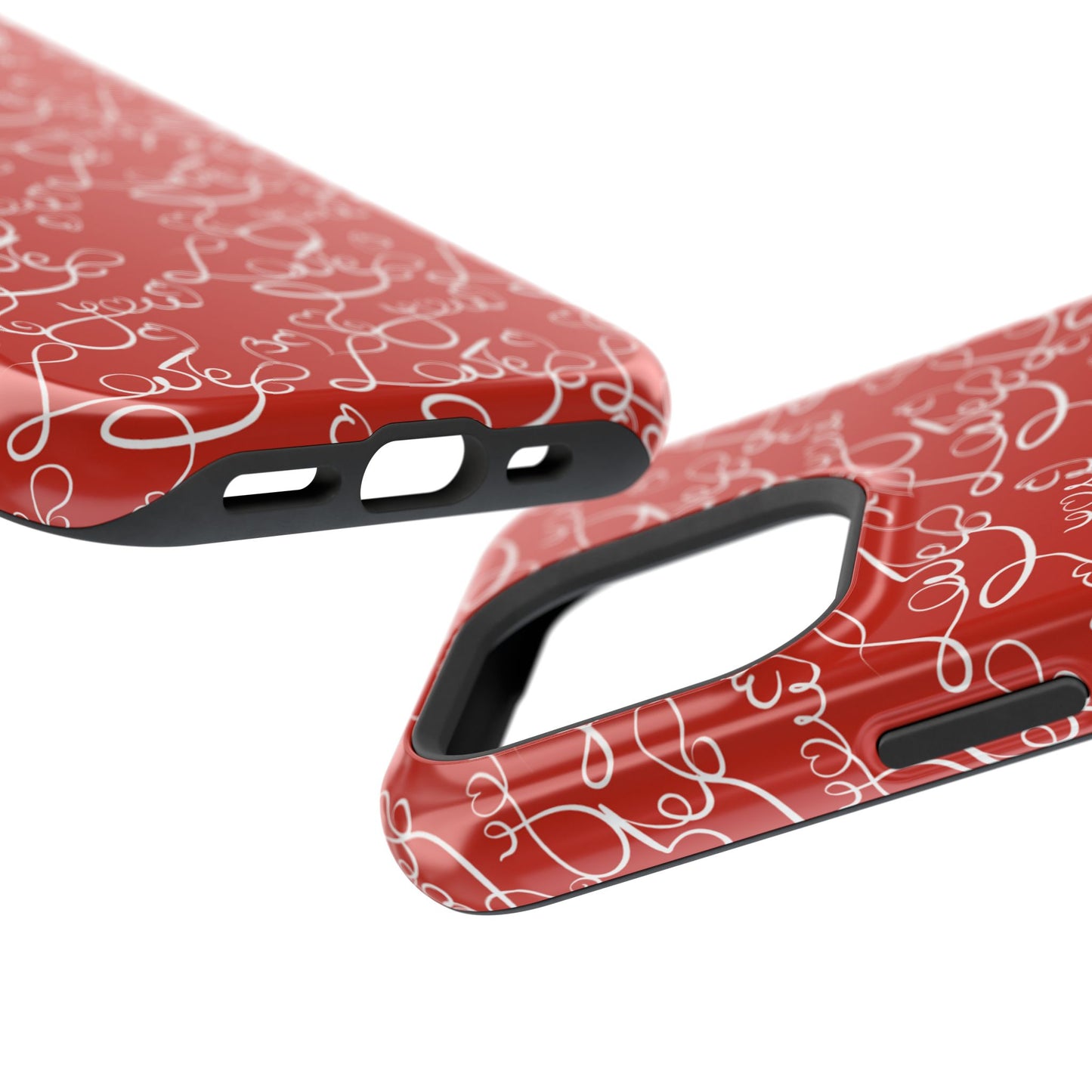 Love Script Red MagSafe Case – Stylish Handwritten Design