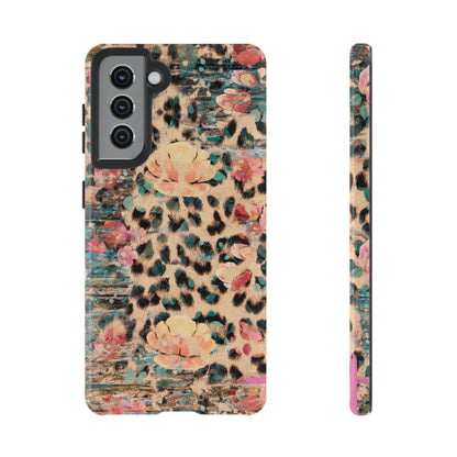 Rustic Floral Leopard - Samsung Galaxy Series Case