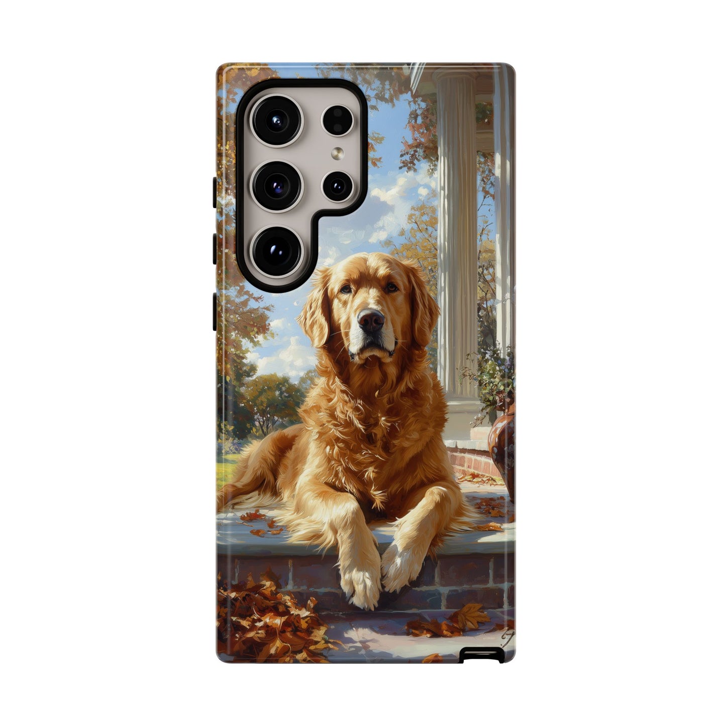 Golden Retriever Autumn Serenity - Samsung Galaxy Series Case