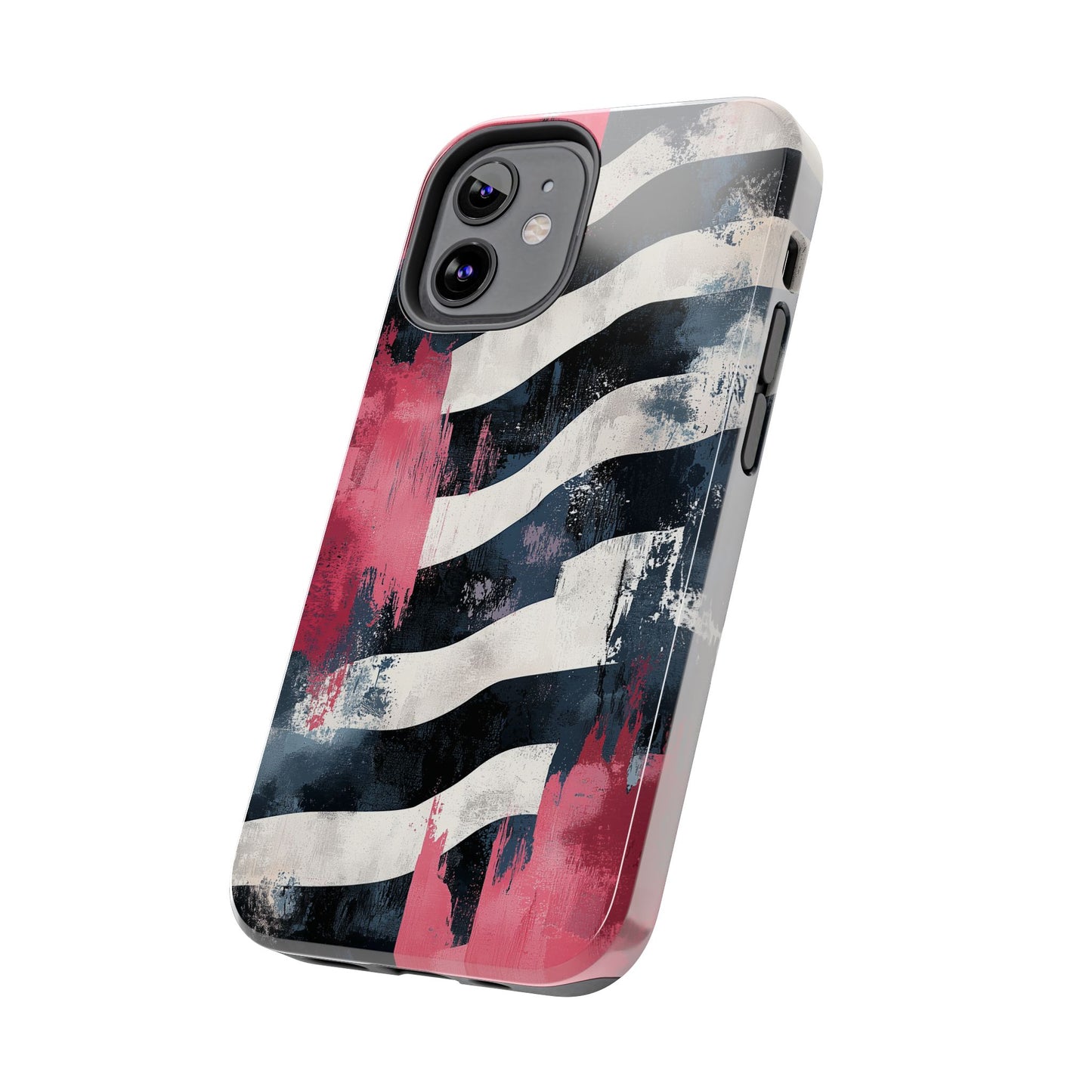 Blood Zebra iPhone Case – Bold Red & Black Pattern