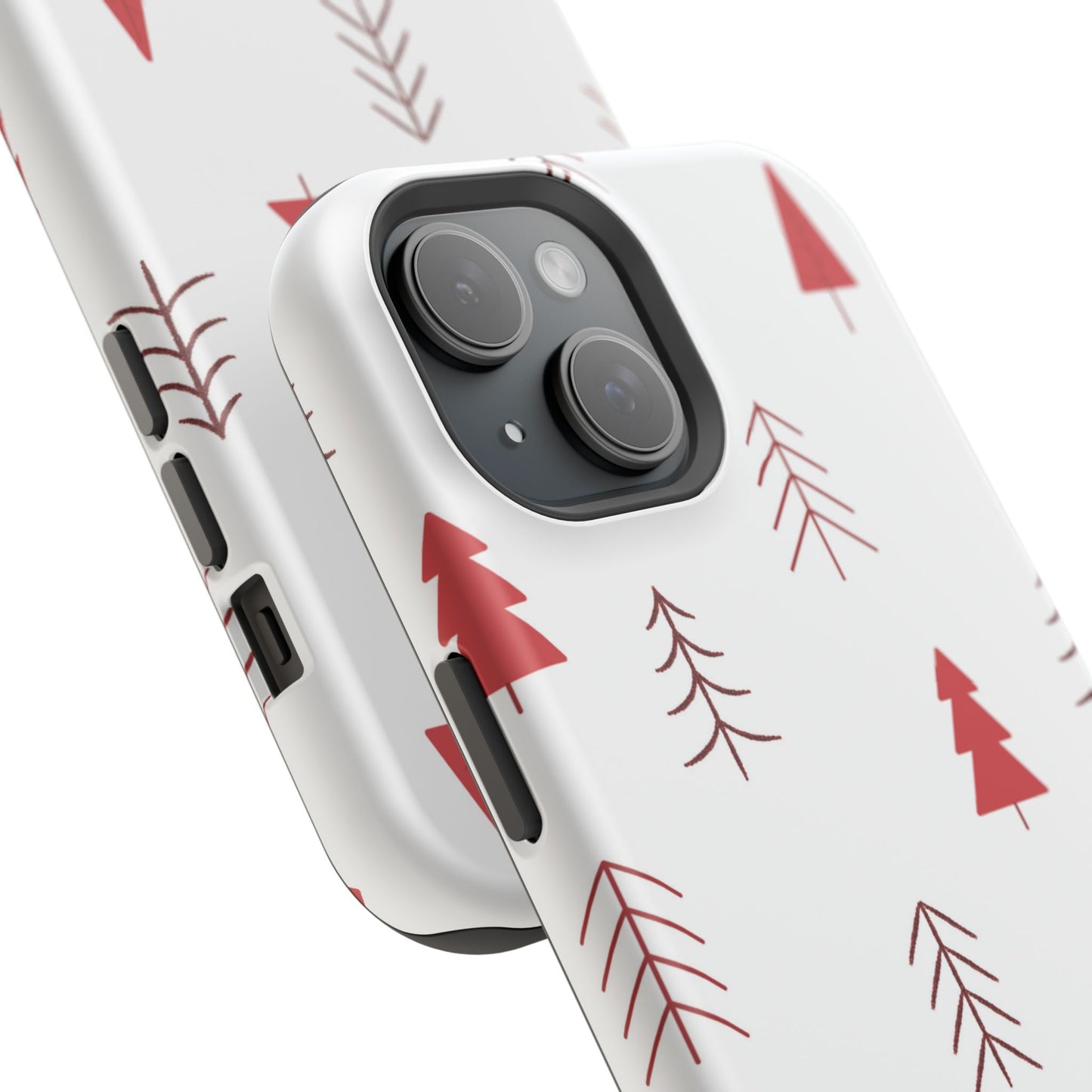 Scandi Red Pine Trees - MagSafe iPhone Series Case