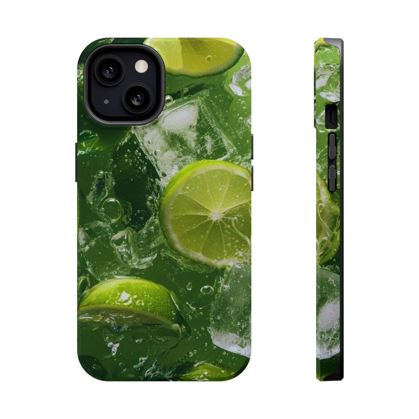 Refreshing Lime Splash MagSafe iPhone Case – Tough Protection, Vivid Dual-Layer Design