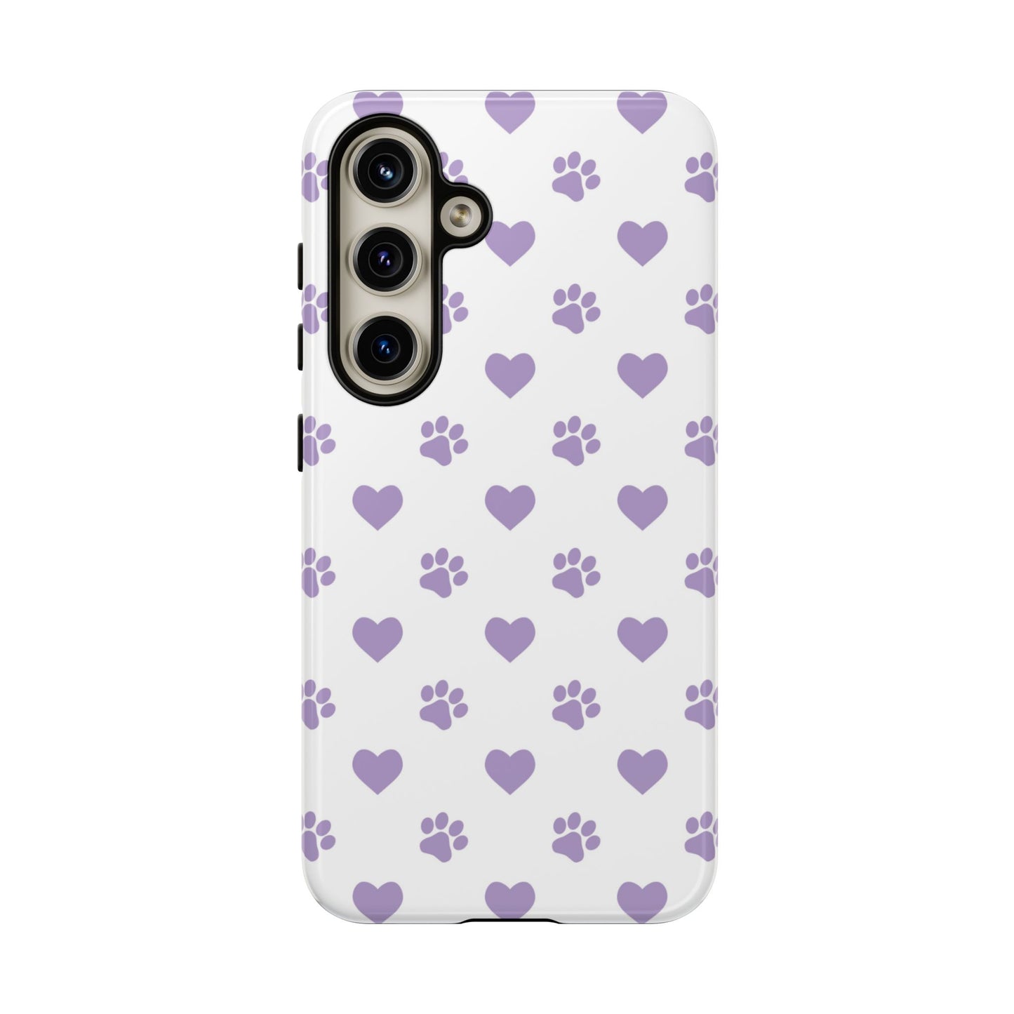 Paw Prints & Hearts – Samsung Galaxy Case, Cute and Durable Design