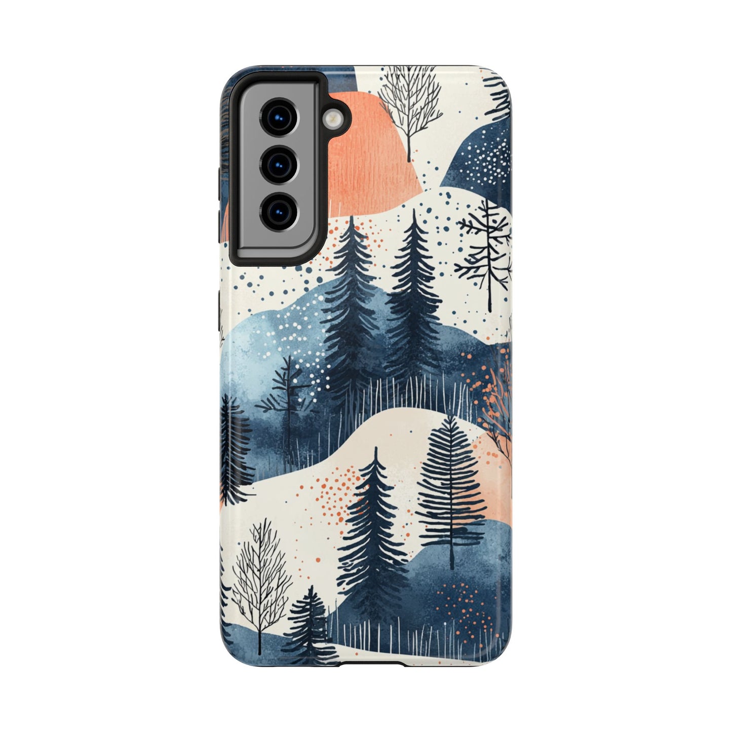 Winter Forest Samsung Galaxy Case | Watercolor Pine Trees