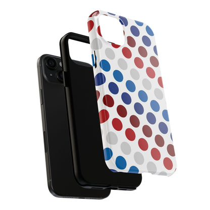 Patriotic Polka Dots - iPhone Case