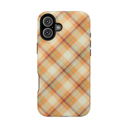 MagSafe Case - Warm Autumn Plaid Design