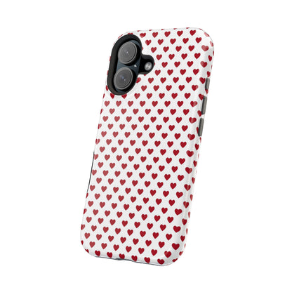 Red Hot Hearts MagSafe iPhone Case