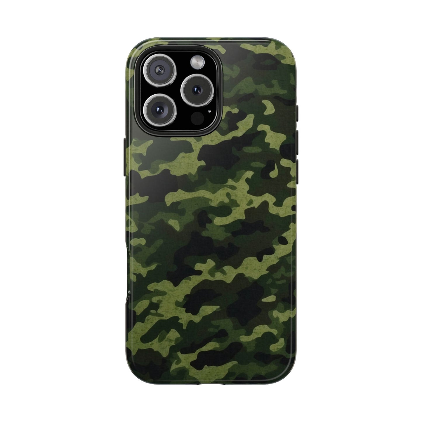 Dark Green Camouflage – iPhone Case, Rugged and Slim Design