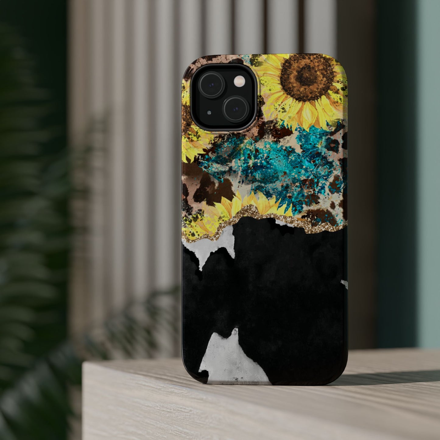 Rustic Sunflower Leopard Glam - MagSafe iPhone Series Case