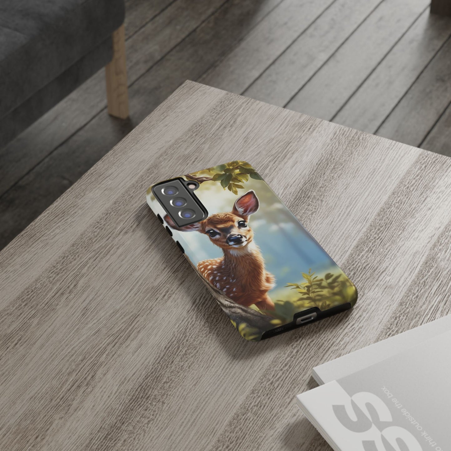 Whimsical Fawn in a Sunlit Forest Samsung Galaxy Case