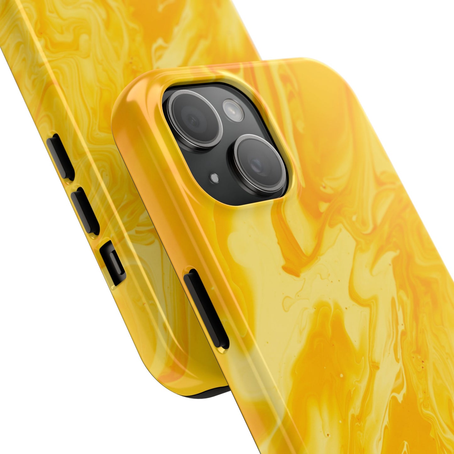 Luxe Yellow Marble iPhone Case – Stunning Golden Marble Texture