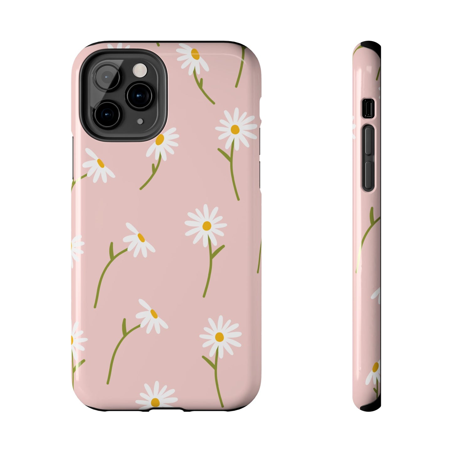 Daisy Delight Tough iPhone Case – Cute Floral Design with Dual-Layer Protection