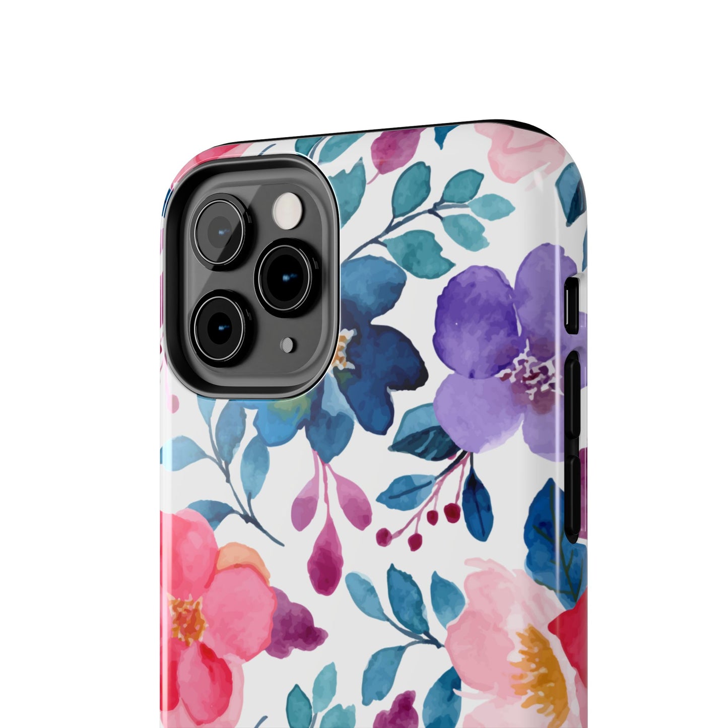 Mystic Bloom – iPhone Case with Elegant Watercolor Floral Design