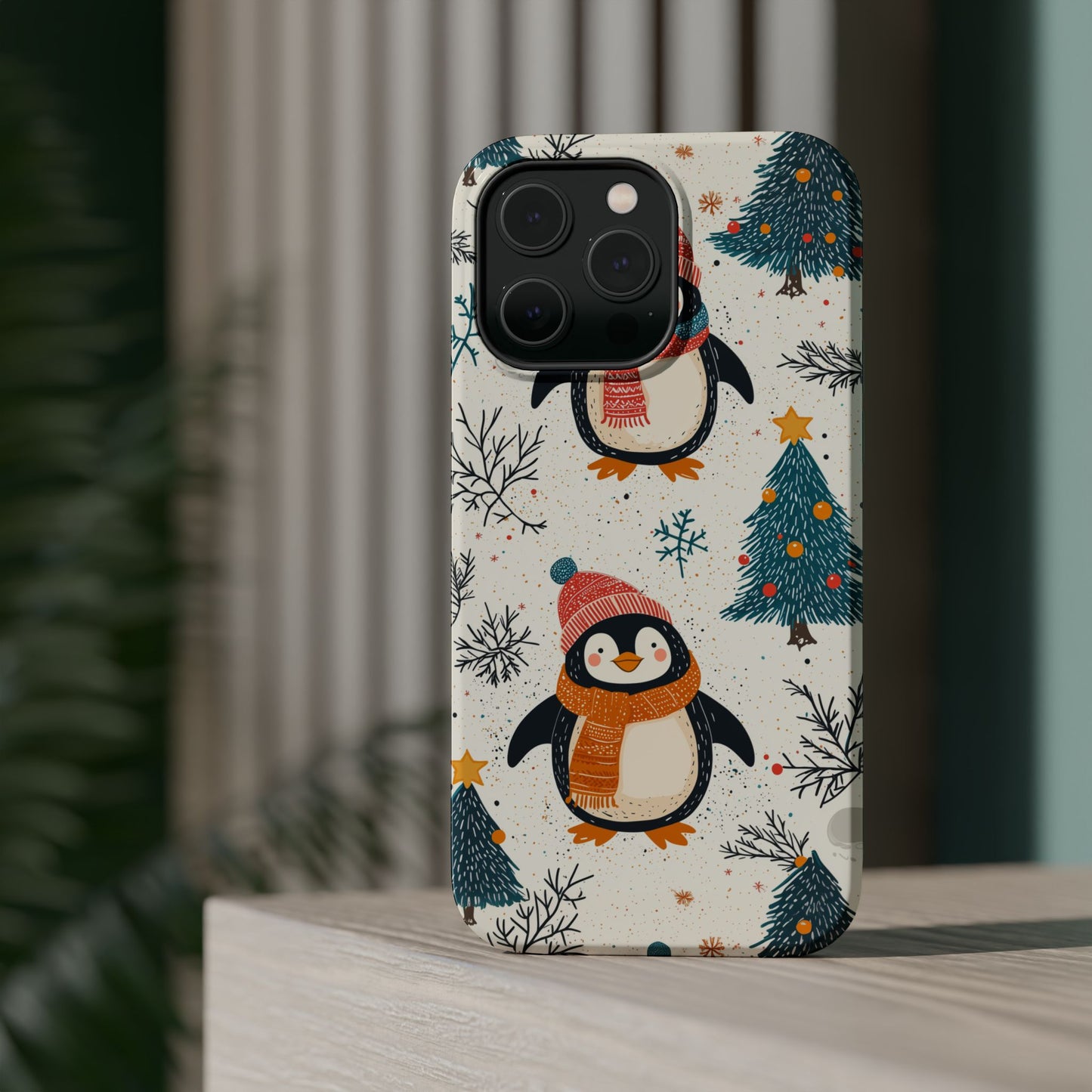 Snowy Christmas Cheer MagSafe iPhone Case