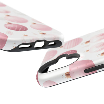 MagSafe iPhone Case: Merry in Pink – Christmas Balls