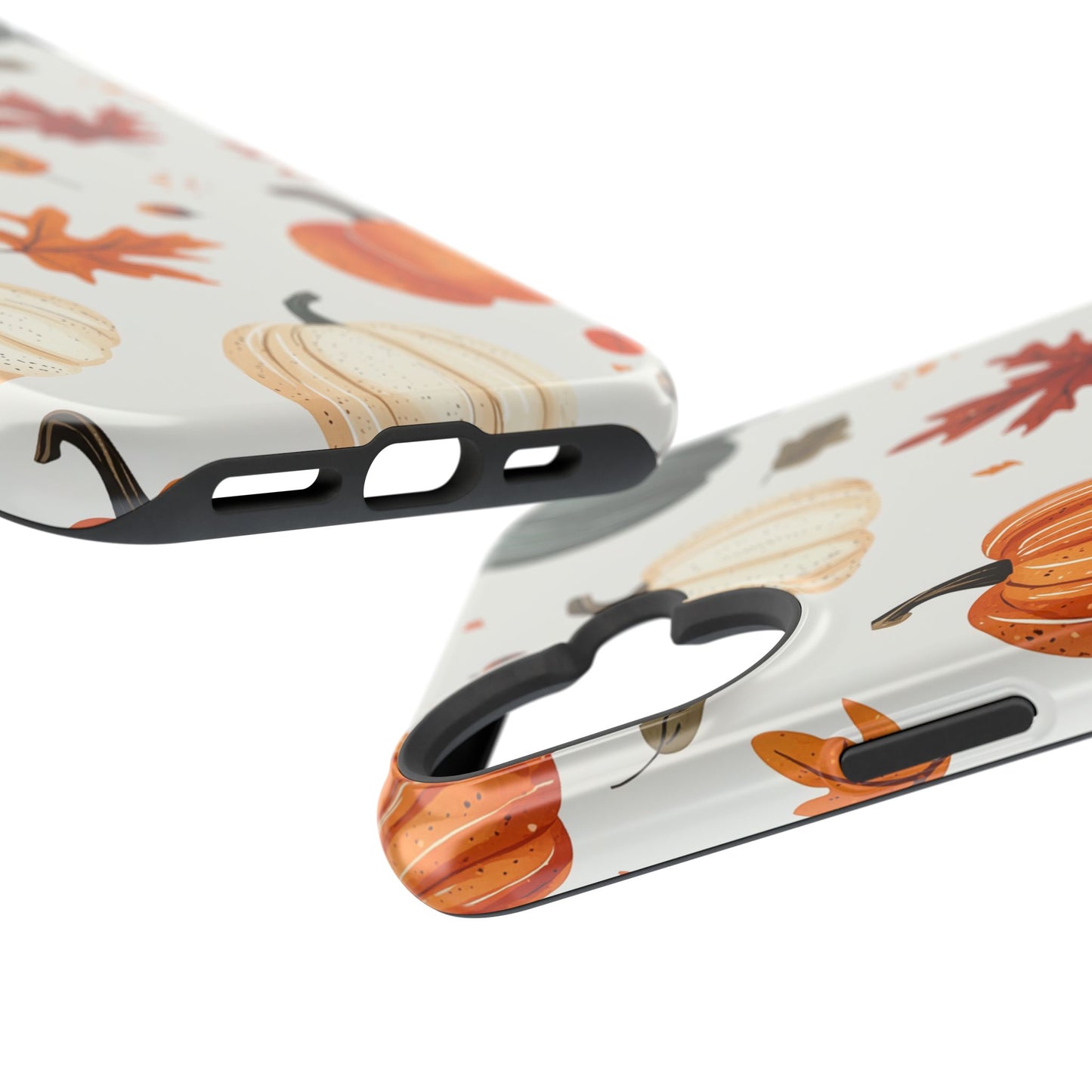 Autumn Pumpkin MagSafe iPhone Case – Fall Leaves and Harvest Design