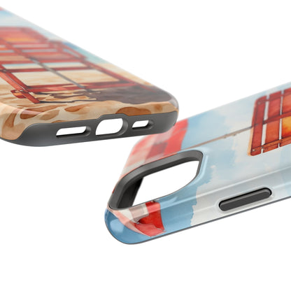 Beachfront Sunset Lounge MagSafe iPhone Case – Rearview Edition