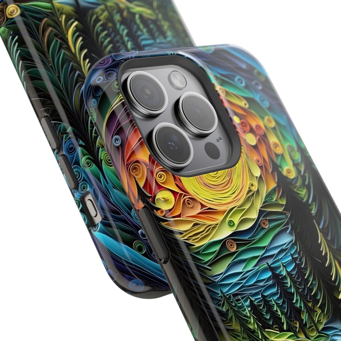 Radiant Forest Sunset MagSafe iPhone Case – Artistic Landscape Design