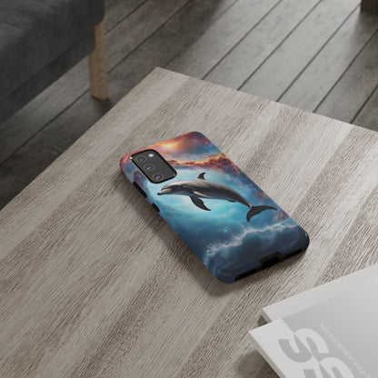 Cosmic Dolphin Space Vibes - Samsung Galaxy Case