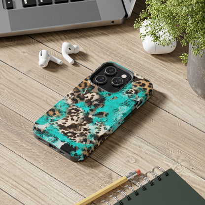 Aqua Splash Leopard - iPhone Series Case