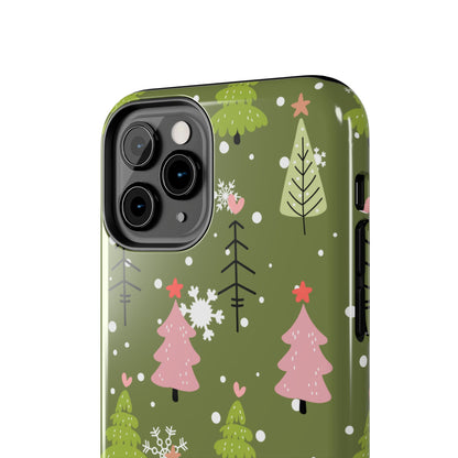 Whimsical Christmas Tree Pattern – iPhone Series Case